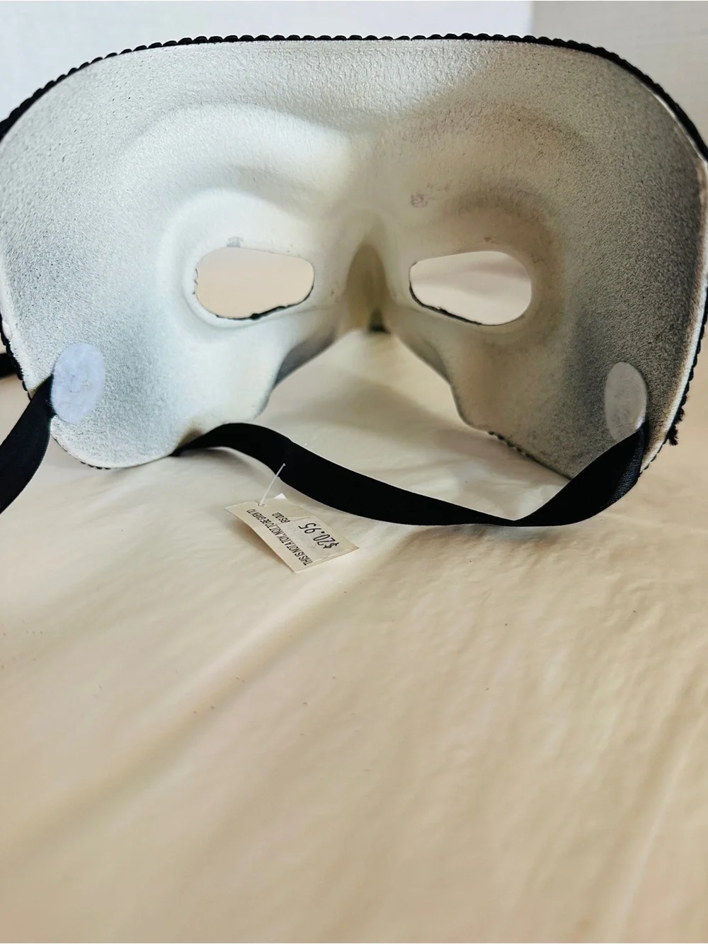 Black Venetian Long-Nose Face Mask for Men